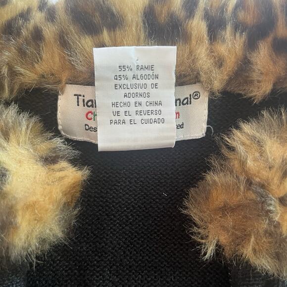 Womans "Ugly" Christmas Cardigan Sweater Faux Fur Collar - Med - Picture 8 of 15